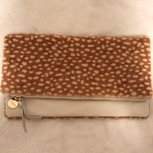 Brand new Clare V haircalf and leather clutch